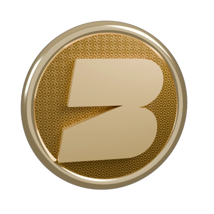 Medalha de ouro do BulkFit com a marca em relevo